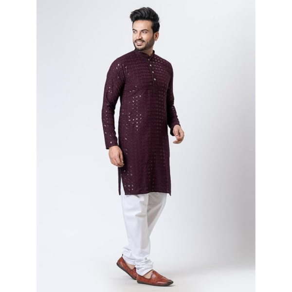 Men's Chikankari Kurta - Image 2