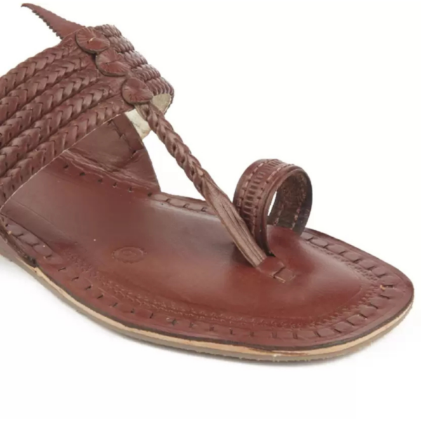 Men Flats Sandal  (Brown , 5) - Image 4