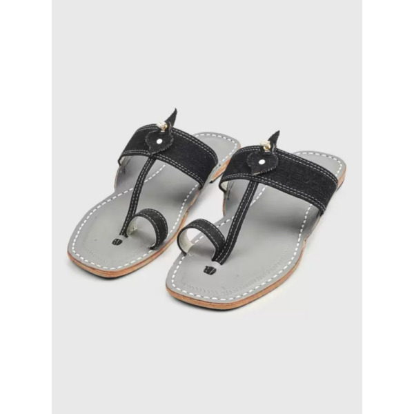 Men Flats Sandal  (Grey , 7) - Image 3