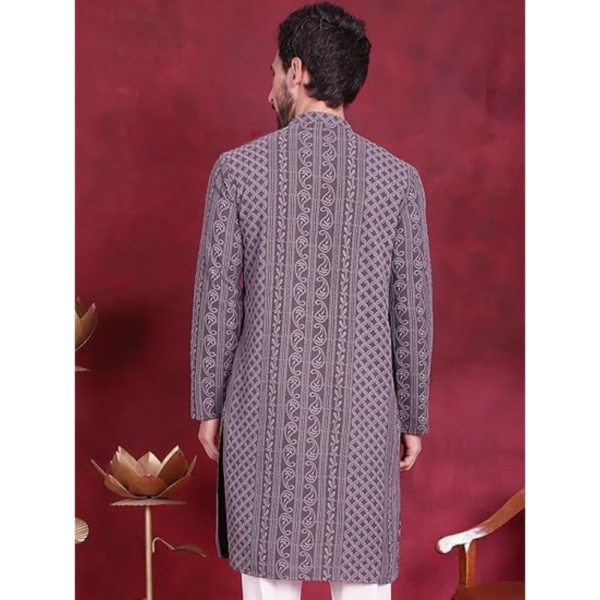 Men's Chikankari Kurta - Image 5