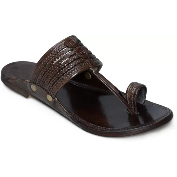 Men Sandal  (Brown , 8) - Image 4