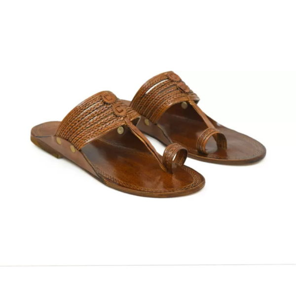 Men Sandal  (Brown , 13) - Image 4