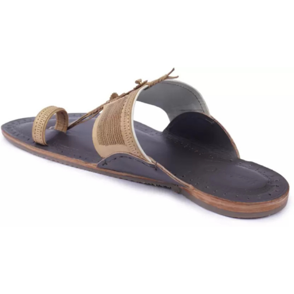 Men Flats Sandal  (Brown , 10) - Image 3