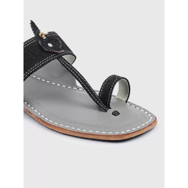 Men Flats Sandal  (Grey , 7) - Image 2