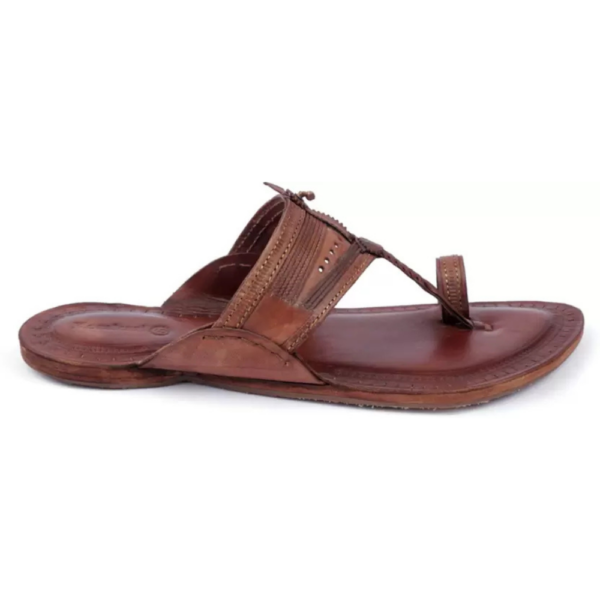 Men Flats Sandal  (Tan , 9) - Image 3