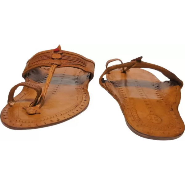 Men Flats Sandal  (Tan , 11) - Image 3