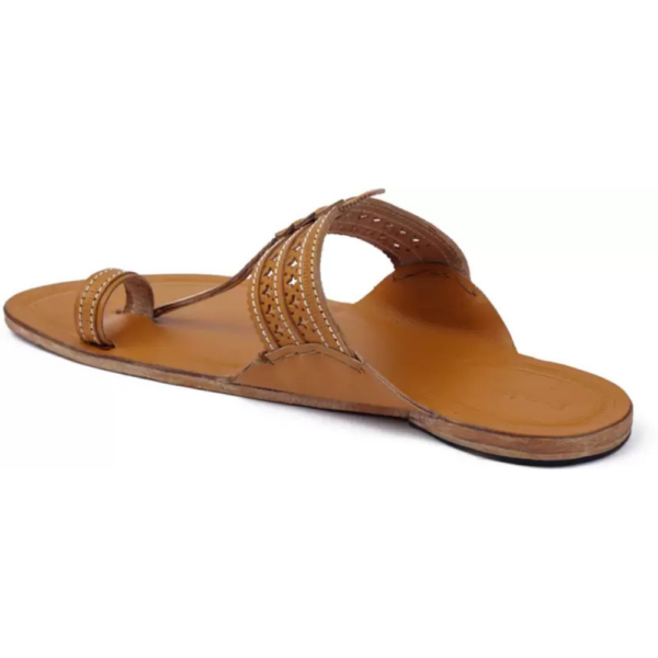 Men Flats Sandal  (Yellow , 8) - Image 2