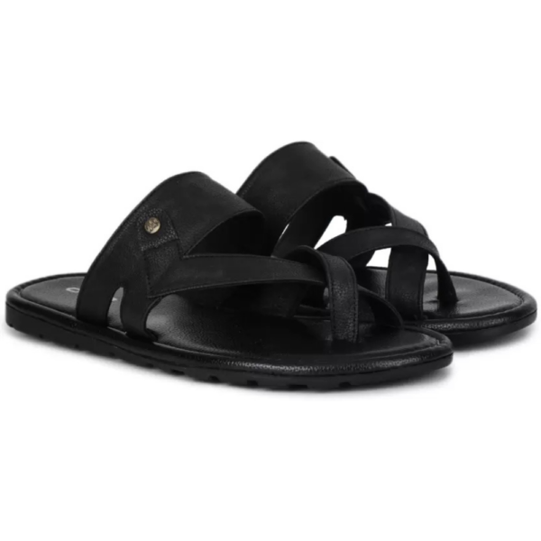 Men Sandal  (Black , 6) - Image 3