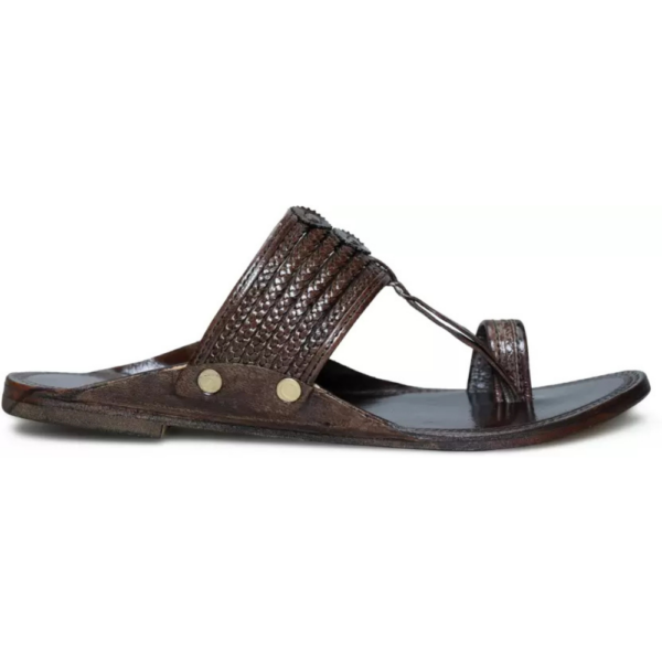 Men Sandal  (Brown , 8) - Image 3