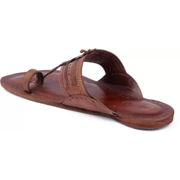 Men Flats Sandal  (Tan , 9) - Image 2