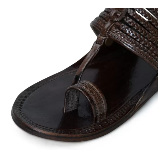 Men Sandal  (Brown , 8) - Image 2