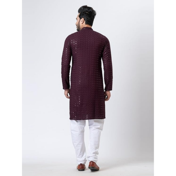 Men's Chikankari Kurta - Image 5