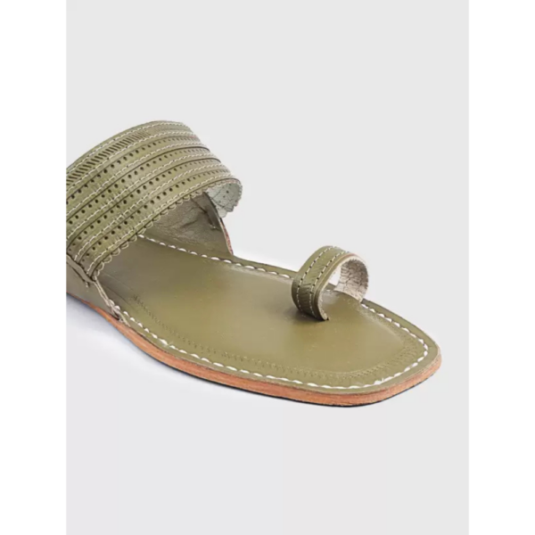 Men Flats Sandal  (Grey , 10) - Image 2