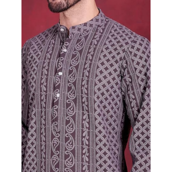 Men's Chikankari Kurta - Image 2