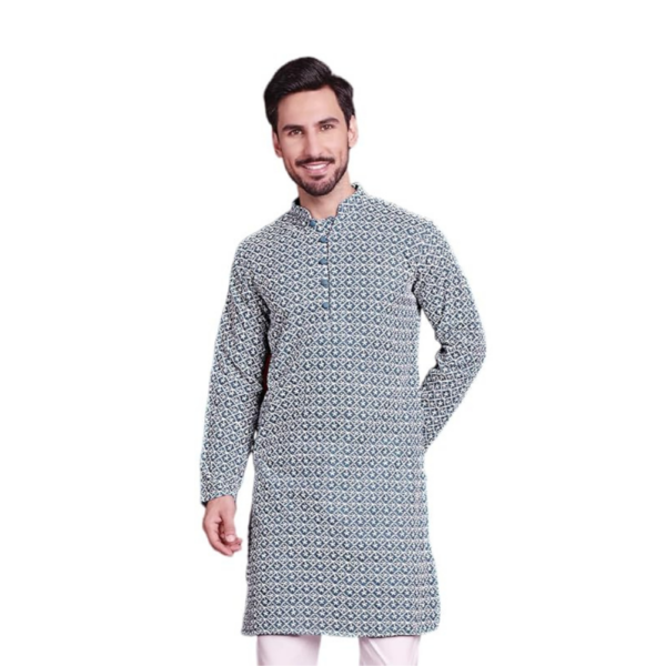 Chikankari Embroidered Kurtas for Men