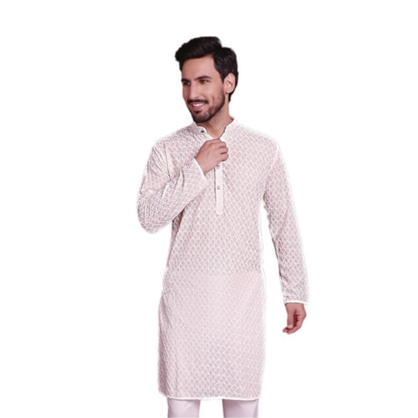 Chikankari Pure Cotton Kurtas for Men