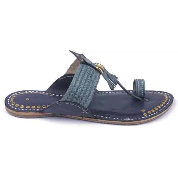 Men Flats Sandal  (Blue , 9)