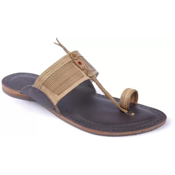 Men Flats Sandal  (Brown , 10)