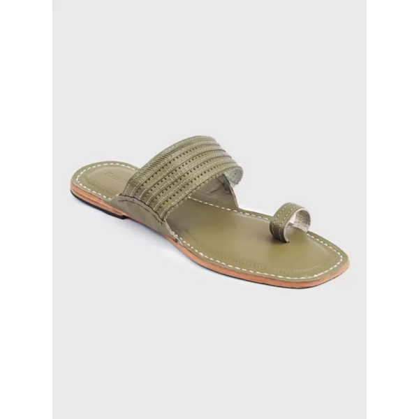 Men Flats Sandal  (Grey , 10)