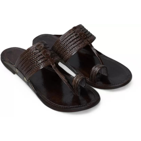 Men Sandal  (Brown , 8)